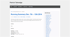 Desktop Screenshot of patricktalmadge.com